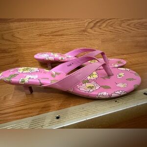 NWT Rampage Pink Floral Women's Sandals SIZE 9